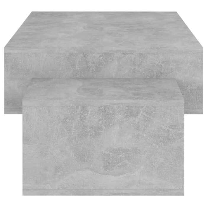 Table basse Gris béton 105x55x32 cm Bois d’ingénierie – Image 4