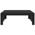 Table basse noir 100x100x35 cm bois d'ingénierie – Image 3
