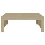 Table basse Chêne sonoma 100x100x35 cm Bois d'ingénierie – Image 3