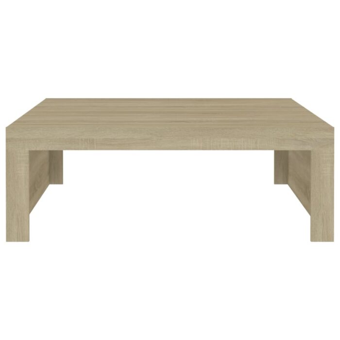 Table basse Chêne sonoma 100x100x35 cm Bois d'ingénierie – Image 3