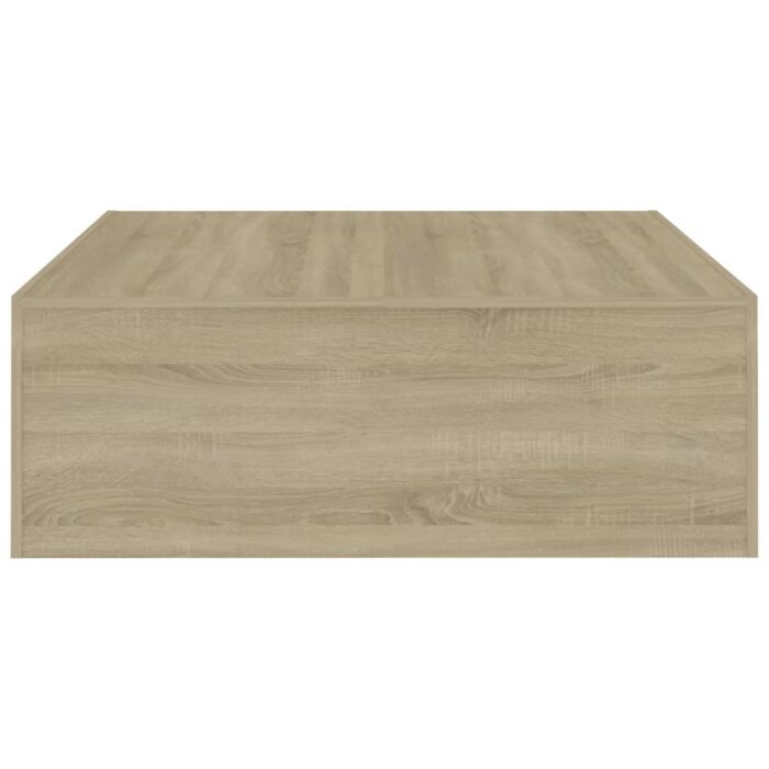 Table basse Chêne sonoma 100x100x35 cm Bois d'ingénierie – Image 4