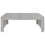 Table basse gris béton 100x100x35 cm bois d'ingénierie – Image 3