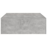 Table basse gris béton 100x100x35 cm bois d'ingénierie – Image 4