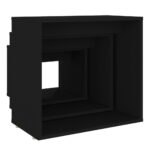 Tables gigognes 3 pcs Noir Aggloméré – Image 6