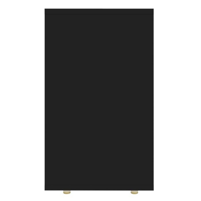 Tables gigognes 3 pcs Noir Aggloméré – Image 7