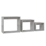 Tables gigognes 3 pcs Gris béton Aggloméré – Image 3