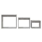 Tables gigognes 3 pcs Gris béton Aggloméré – Image 4