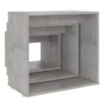 Tables gigognes 3 pcs Gris béton Aggloméré – Image 6