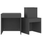Tables gigognes 3 pcs Gris Bois d'ingénierie – Image 7