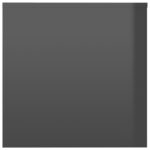 Tables gigognes 3 pcs Gris brillant Bois d'ingénierie – Image 3