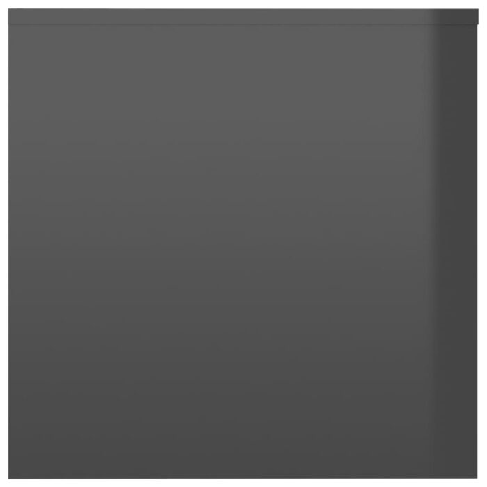 Tables gigognes 3 pcs Gris brillant Bois d'ingénierie – Image 3