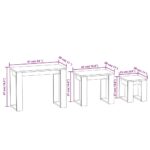 Tables gigognes 3 pcs Chêne sonoma Bois d'ingénierie – Image 9