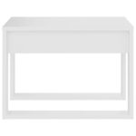 Table d'appoint Blanc 50x50x35 cm Bois d’ingénierie – Image 4