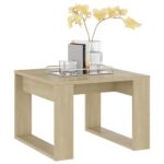 Table d'appoint Chêne sonoma 50x50x35 cm Bois d’ingénierie – Image 2
