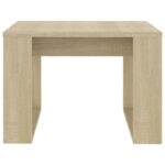 Table d'appoint Chêne sonoma 50x50x35 cm Bois d’ingénierie – Image 3
