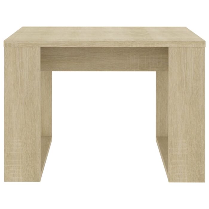 Table d'appoint Chêne sonoma 50x50x35 cm Bois d’ingénierie – Image 3