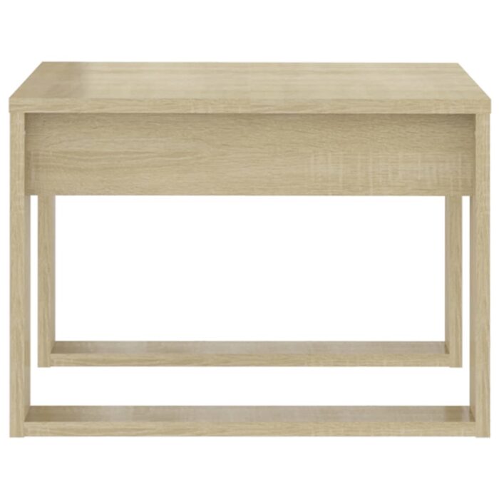 Table d'appoint Chêne sonoma 50x50x35 cm Bois d’ingénierie – Image 4