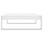 Table basse Blanc 100x100x35 cm Bois d’ingénierie – Image 4