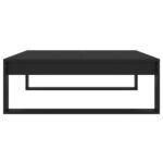 Table basse Noir 100x100x35 cm Bois d’ingénierie – Image 4