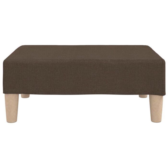 Repose-pied Marron 78x56x32 cm Tissu – Image 2