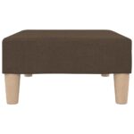 Repose-pied Marron 78x56x32 cm Tissu – Image 3