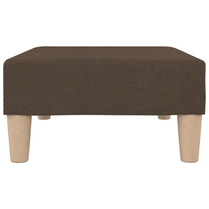 Repose-pied Marron 78x56x32 cm Tissu – Image 3