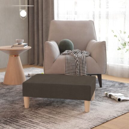 Repose-pied Marron 78x56x32 cm Tissu