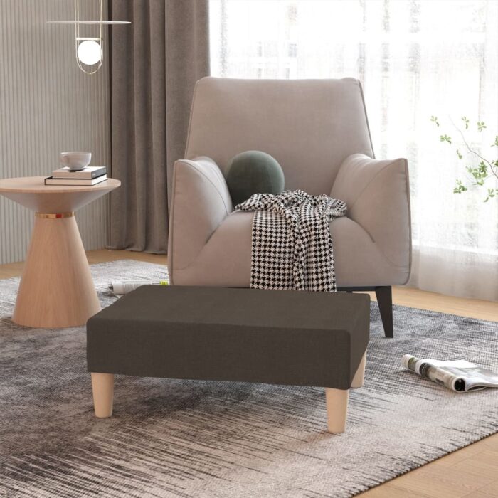 Repose-pied Marron 78x56x32 cm Tissu – Image 1
