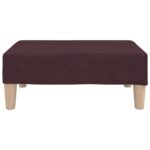 Repose-pied Violet 78x56x32 cm Tissu – Image 2