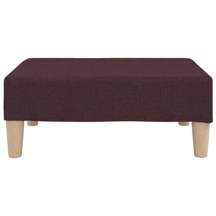 Repose-pied Violet 78x56x32 cm Tissu – Image 2