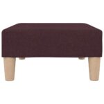 Repose-pied Violet 78x56x32 cm Tissu – Image 3
