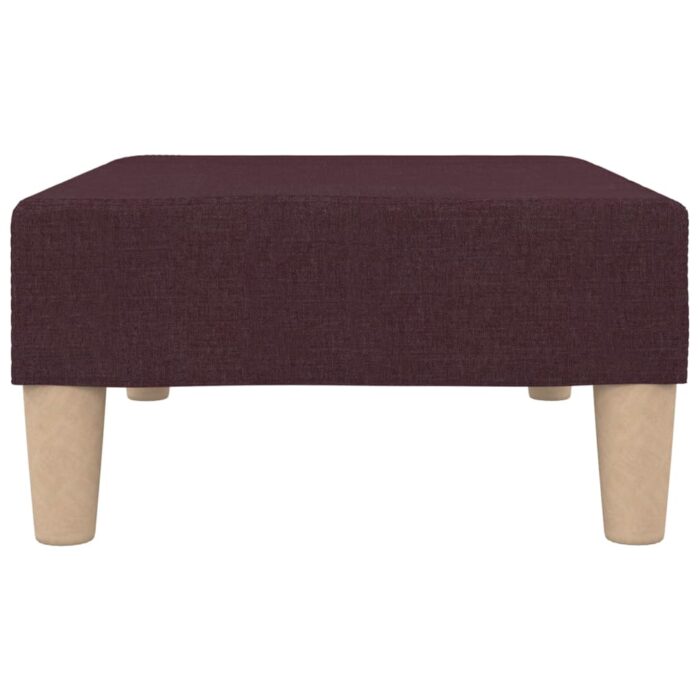Repose-pied Violet 78x56x32 cm Tissu – Image 3