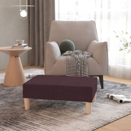 Repose-pied Violet 78x56x32 cm Tissu