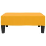 Repose-pied Jaune 78x56x32 cm Velours – Image 2