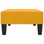 Repose-pied Jaune 78x56x32 cm Velours – Image 3