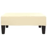Repose-pied Crème 78x56x32 cm Similicuir – Image 2