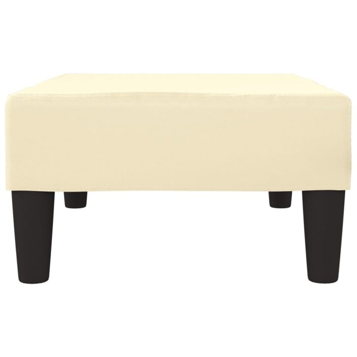 Repose-pied Crème 78x56x32 cm Similicuir – Image 3