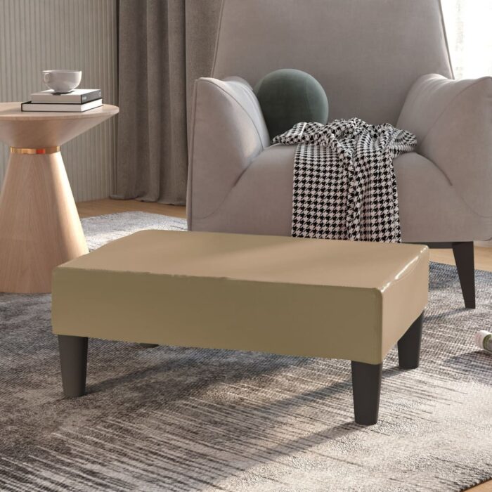 Repose-pied Cappuccino 78x56x32 cm Similicuir – Image 1