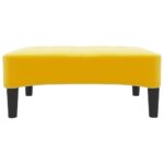 Repose-pied Jaune 78x56x32 cm Velours – Image 2