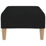 Repose-pied Noir 78x56x32 cm Tissu – Image 3