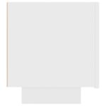 Table de chevet blanc 100x35x40 cm bois d'ingénierie – Image 5