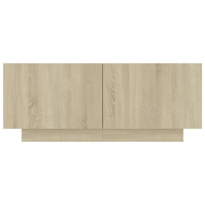 Table de chevet chêne sonoma 100x35x40 cm bois d'ingénierie – Image 3