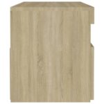 Tables de chevet à LED 2 pcs Chêne sonoma 60x35x40 cm – Image 9