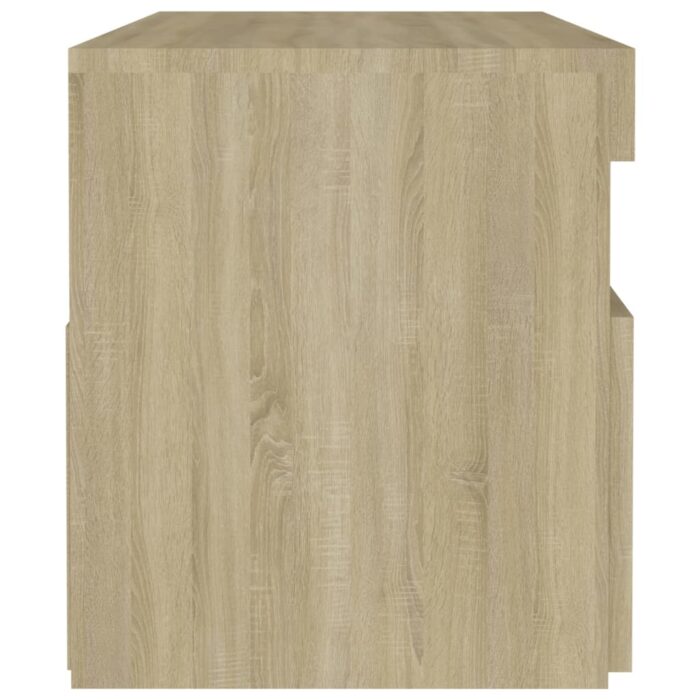 Tables de chevet à LED 2 pcs Chêne sonoma 60x35x40 cm – Image 9