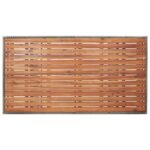 Table de jardin Gris 120x70x66 cm Bois d'acacia massif – Image 3