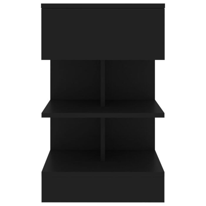 Tables de chevet 2 pcs Noir 40x35x65 cm – Image 5
