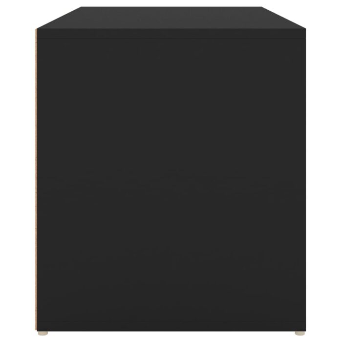 Banc d'entrée 80x40x45 cm Noir Bois d'ingénierie – Image 5