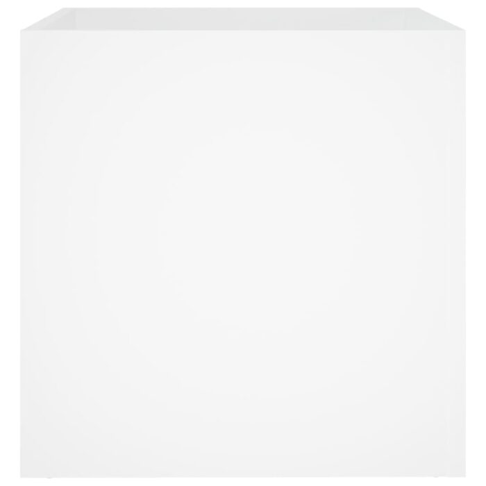 Jardinière Blanc 40x40x40 cm Bois d'Ingénierie – Image 3