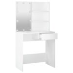 Coiffeuse avec LED Blanc 74,5x40x141 cm – Image 11