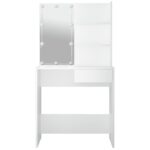 Coiffeuse avec LED Blanc 74,5x40x141 cm – Image 12